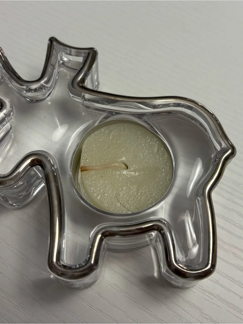 Nachtmann Clear Crystal Moose Tealight Holder